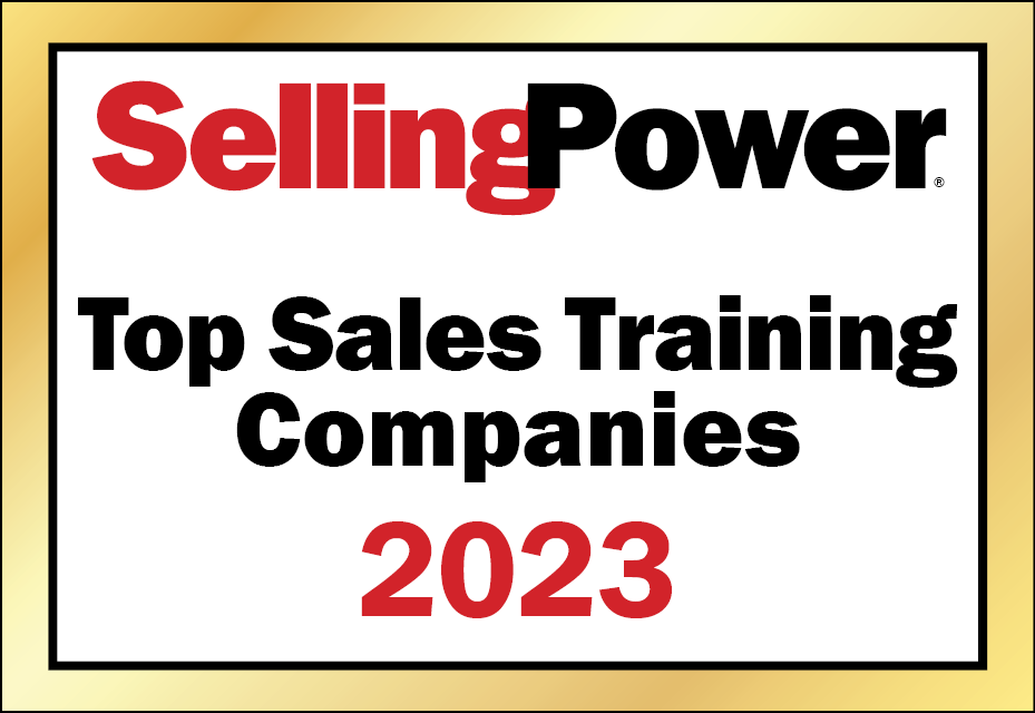 Selling Power Top Sales Training Companies 2023 badge